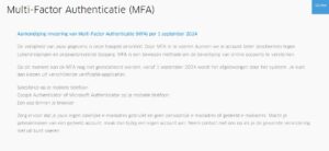 MFA bij inhuurdesk.nl